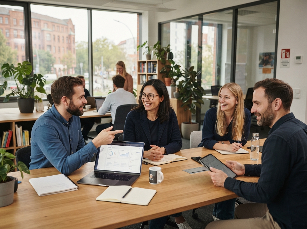 Sklurkedra Team bei der Analyse von Markttrends und Modelldaten